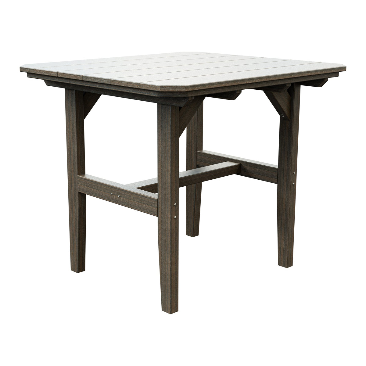 Amish Everyday Value Poly Outdoor Dining Table in Brazilian Walnut