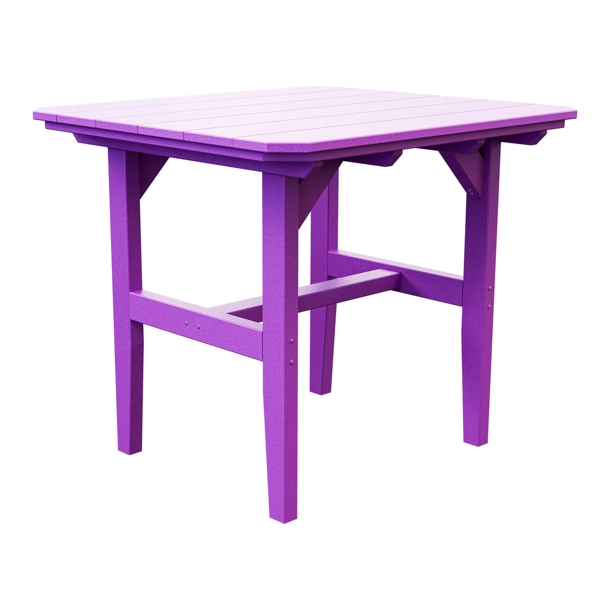 Amish Everyday Value Poly Outdoor Dining Table in Bright Purple
