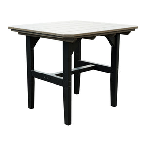 Amish Everyday Value Poly Outdoor Dining Table in Coastal Gray & Black