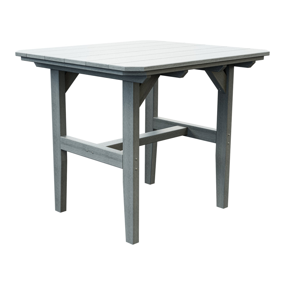 Amish Everyday Value Poly Outdoor Dining Table in Driftwood Gray