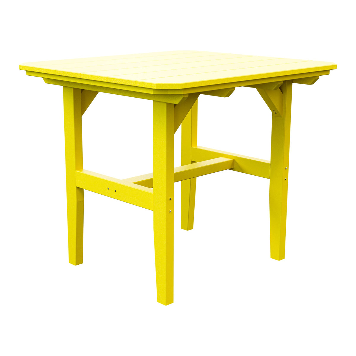 Amish Everyday Value Poly Outdoor Dining Table in Lemon Yellow