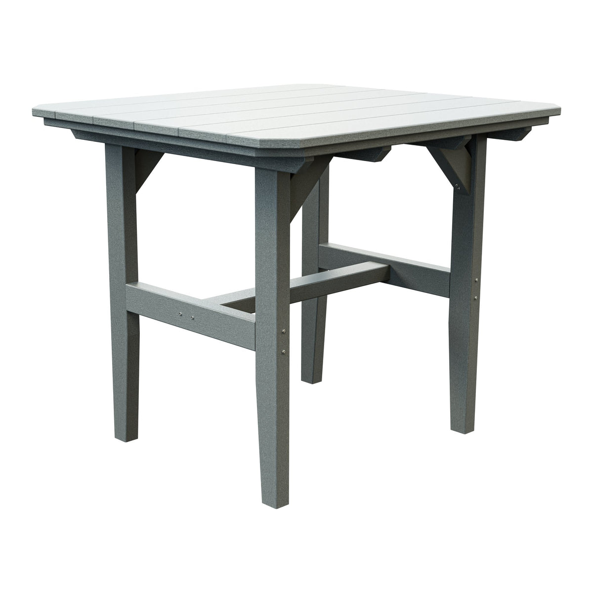 Amish Everyday Value Poly Outdoor Dining Table in Light Gray