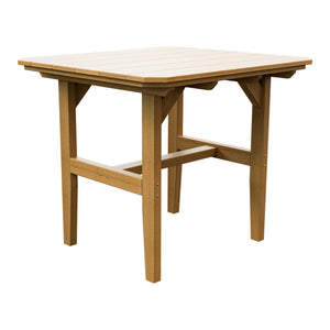 Amish Everyday Value Poly Outdoor Dining Table in Natural Teak