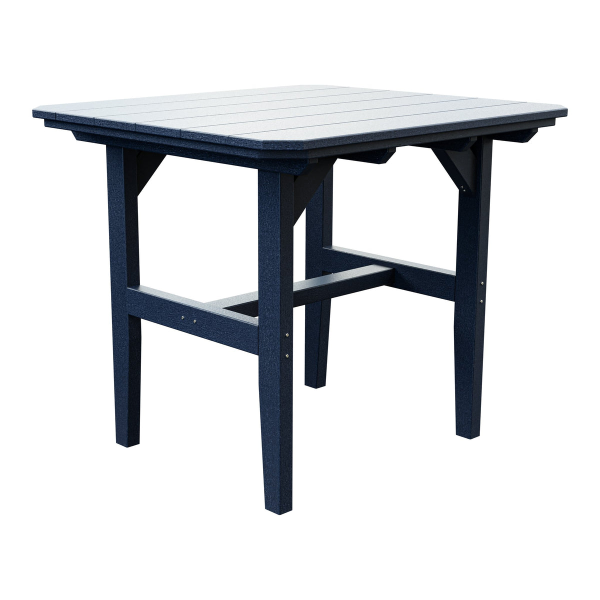 Amish Everyday Value Poly Outdoor Dining Table in Patriot Blue