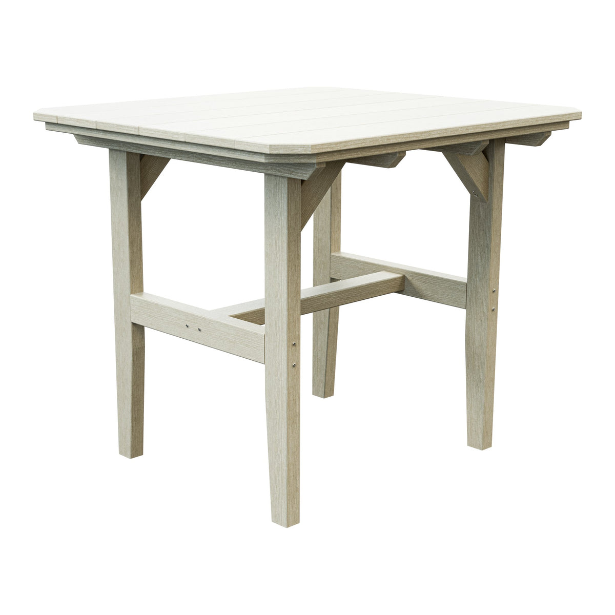 Amish Everyday Value Poly Outdoor Dining Table in Seashell