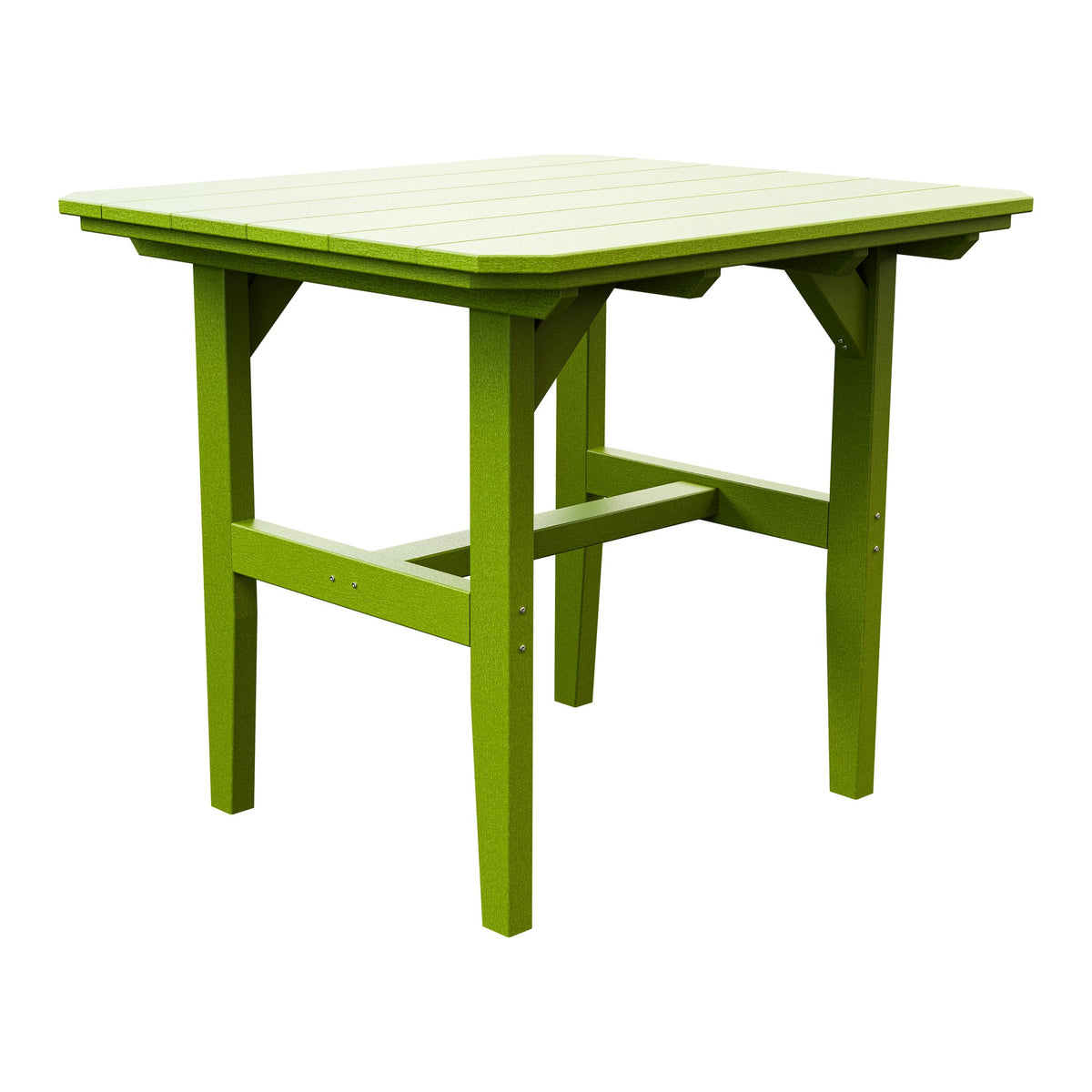 Amish Everyday Value Poly Outdoor Dining Table in Tropical Lime Green