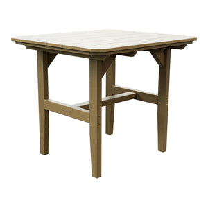 Amish Everyday Value Poly Outdoor Dining Table in Weathered Wood