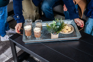 Amish Poly Midcentury Modern Patio Coffee Table lifestyle photo