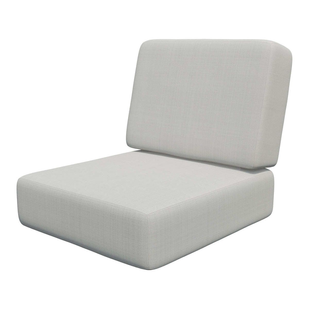 Amish VaraMora Replacement Chair Cushion Set, 1 Back & 1 Seat in Storm Snow