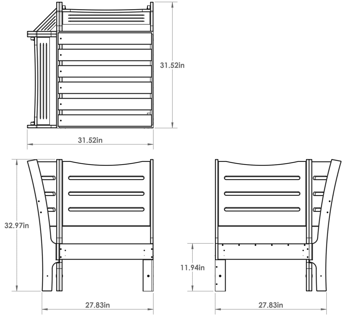Amish VaraMora Modular Corner Insert