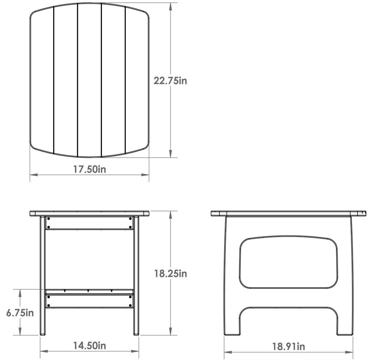 Amish VaraMora Patio Side Table