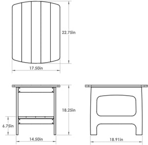 Amish VaraMora Patio Side Table