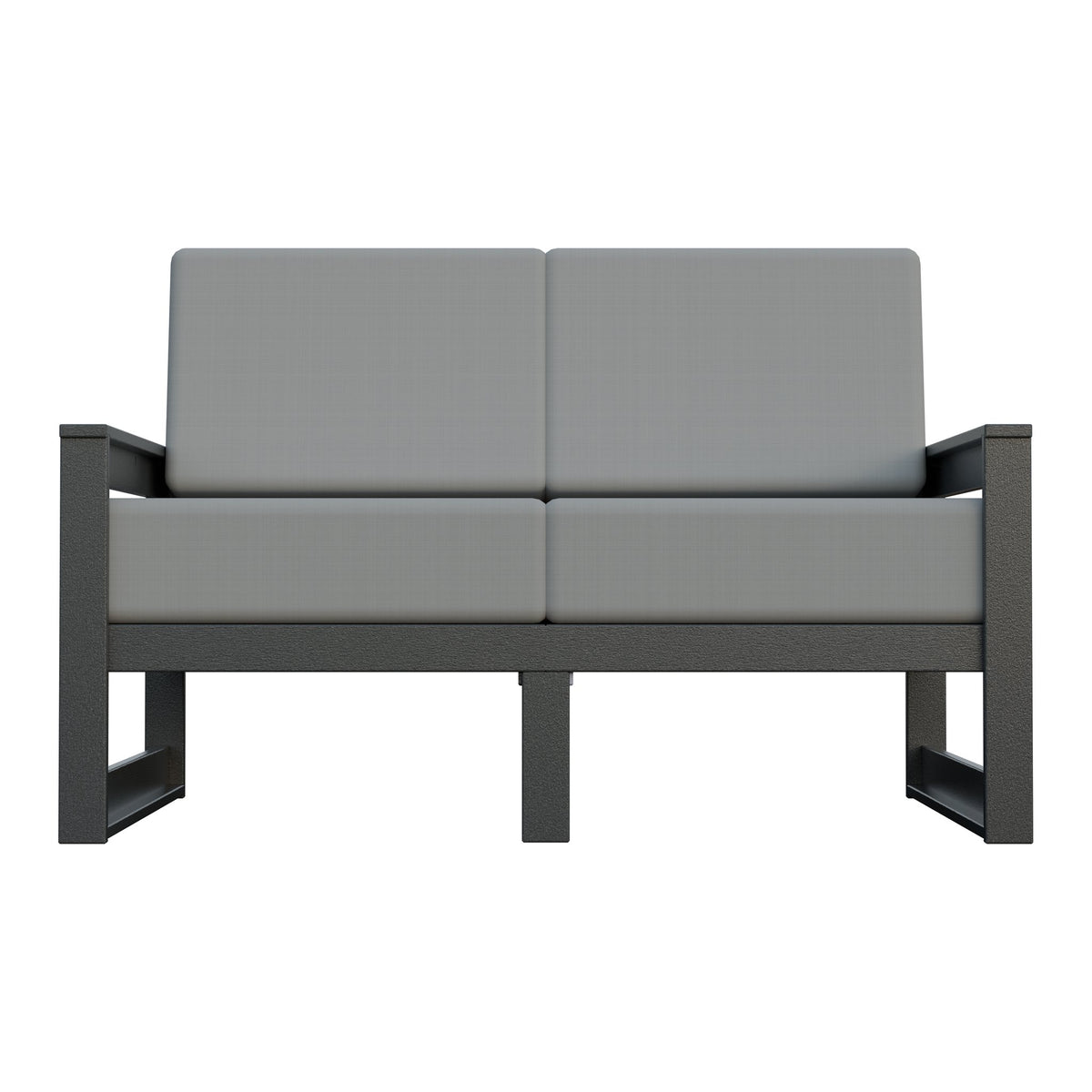 Amish Poly Midcentury Modern Patio Loveseat