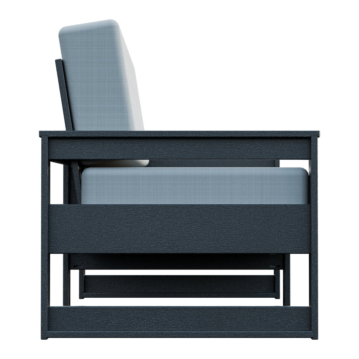 Amish Poly Midcentury Modern Patio Loveseat