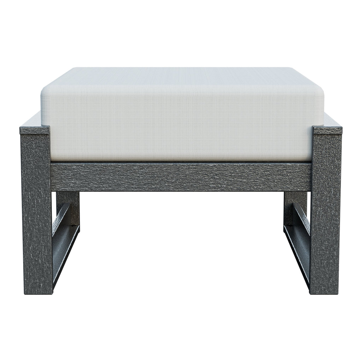 Amish Poly Midcentury Modern Patio Ottoman