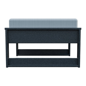 Amish Poly Midcentury Modern Patio Ottoman