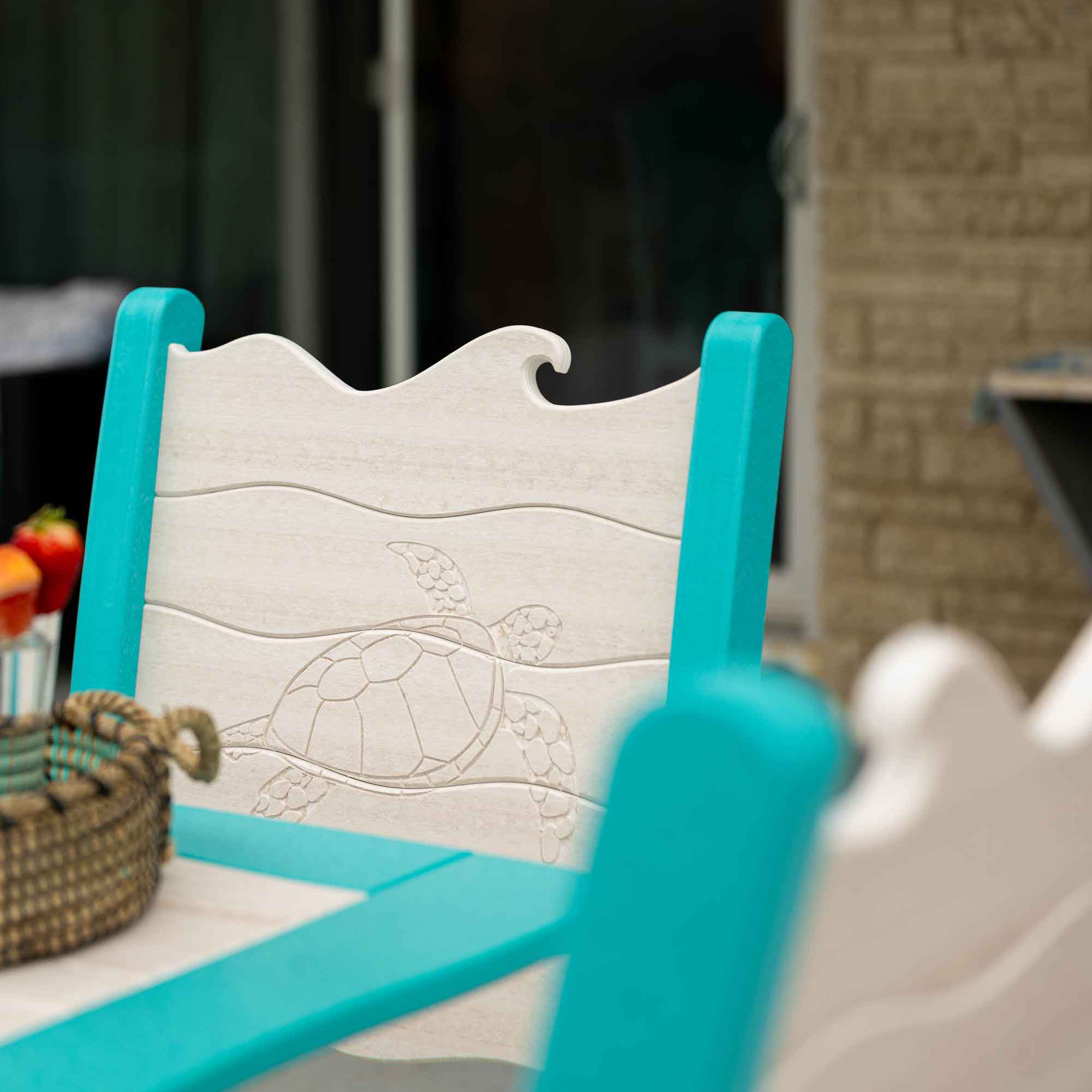 Amish Patio Poly Wave Counter Chair