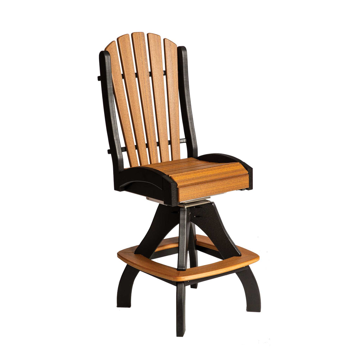 Amish Montouk Poly Patio Swivel Bar Chair