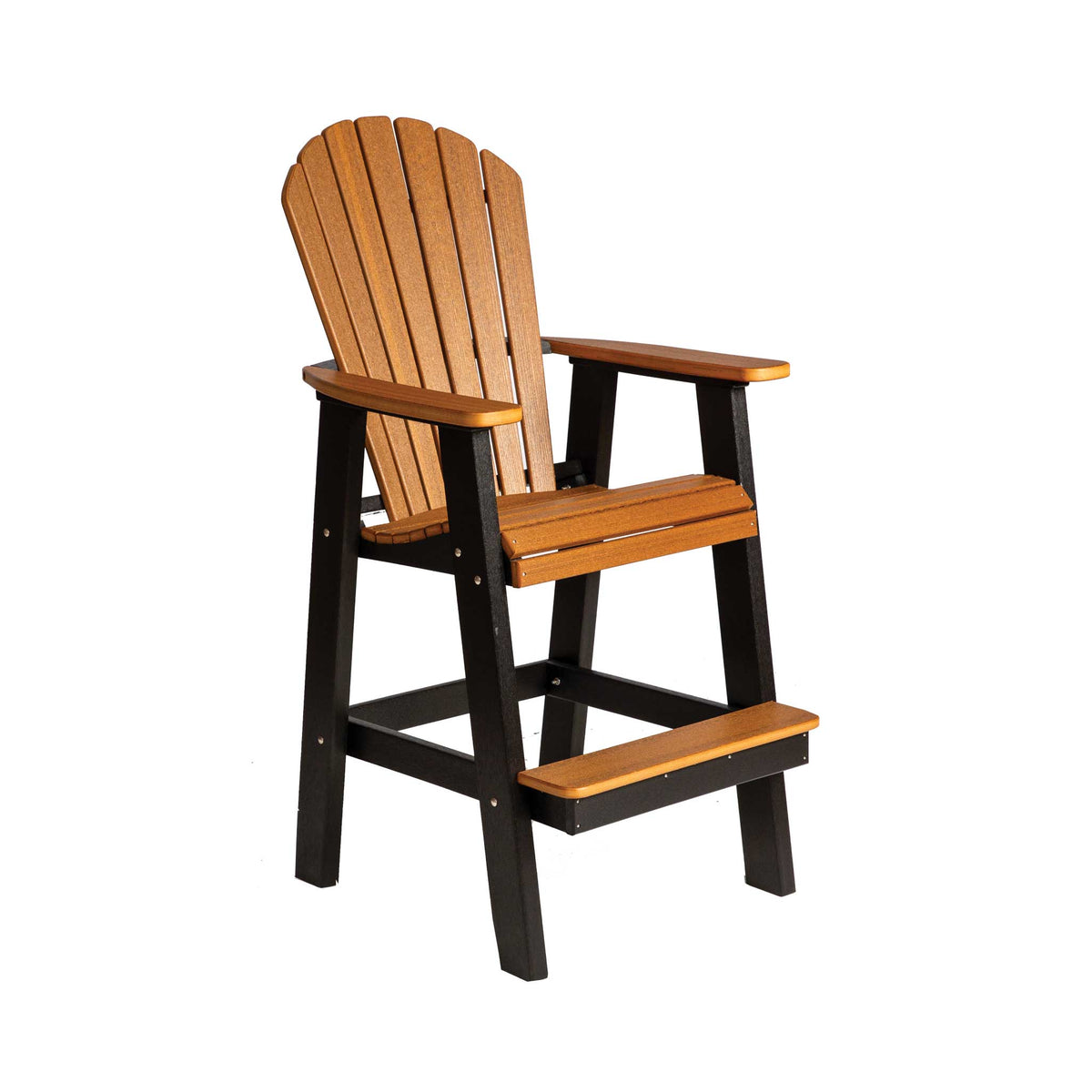 Amish Saranac Poly Patio Adirondack Bar Chair