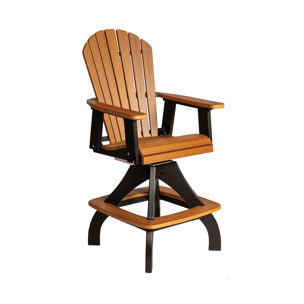 Amish Saranac Poly Patio Swivel Bar Chair