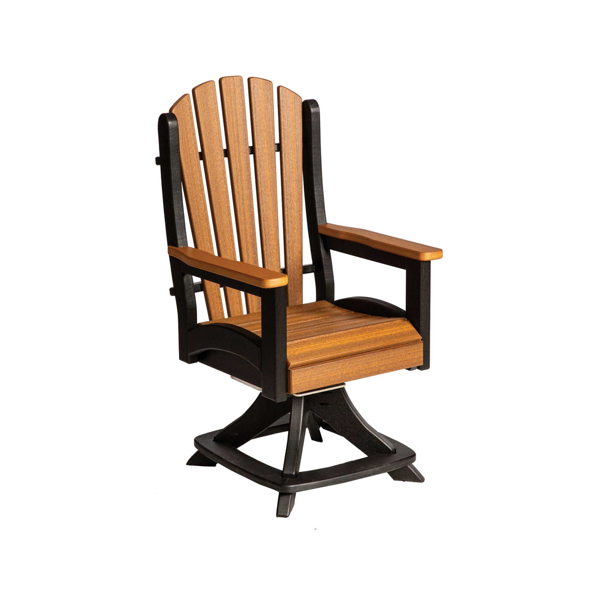 Amish Montouk Poly Patio Swivel Dining Chair w/arm