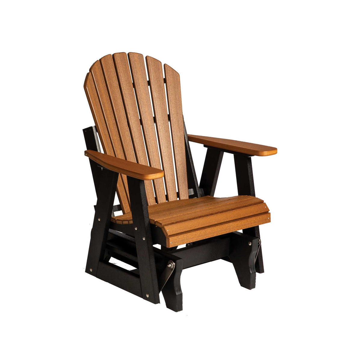 Amish Saranac Poly Patio Adirondack Glider