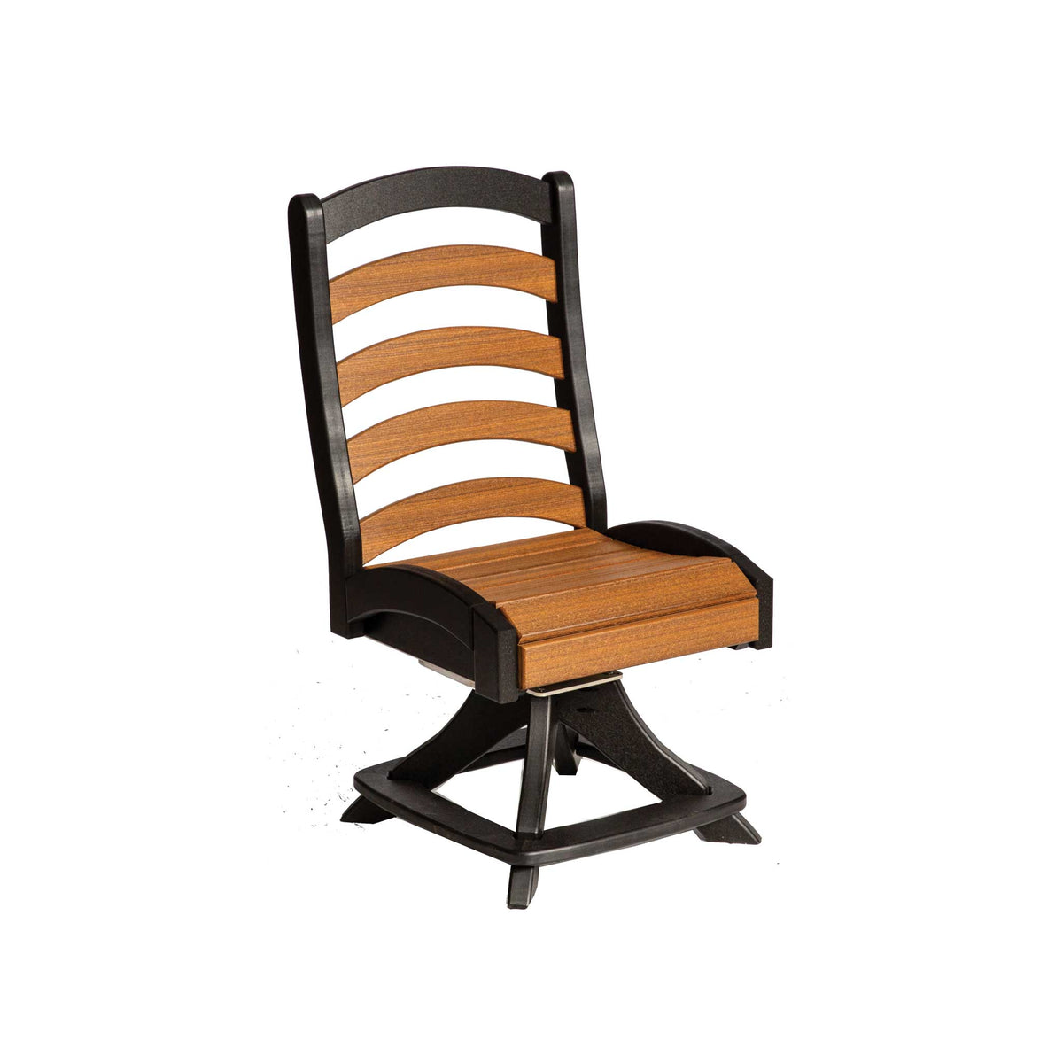 Amish Nashau Poly Patio Swivel Dining Chair