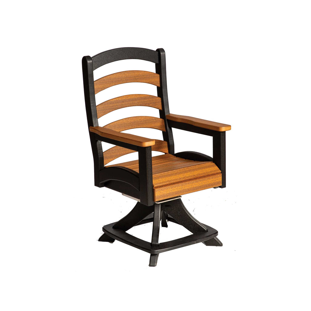 Amish Nashau Poly Patio Swivel Dining Chair w/arm