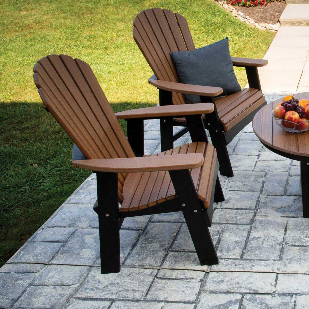 Amish Saranac Poly Patio Adirondack Dining Chair