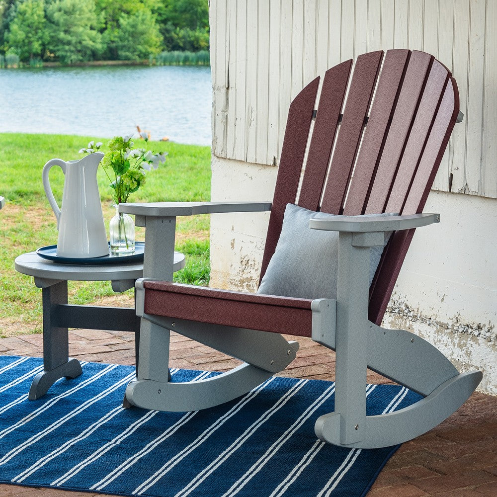 Amish Adirondack Round End Table