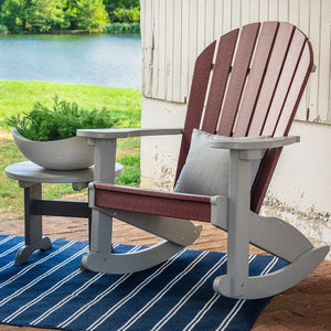 Amish Adirondack Round End Table