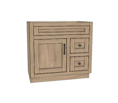 Amish 36" Flush Mount One - Door Wood Bathroom Vanity - snyders.furniture