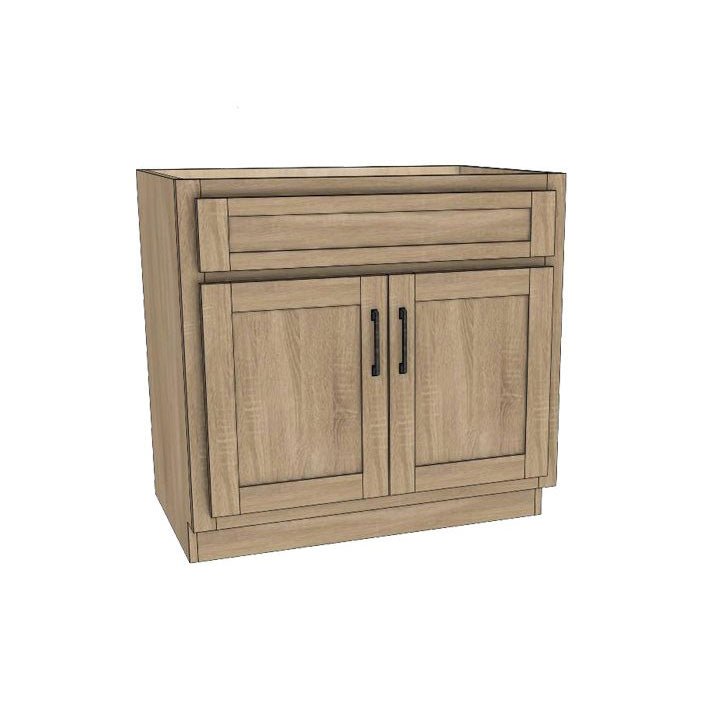 Amish 36" Flush Mount Wood Bathroom Vanity - snyders.furniture