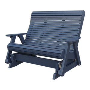 Amish 4' Rollback Poly Glider in Patriot Blue