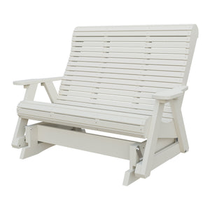 Amish 4' Rollback Poly Glider in Ivory