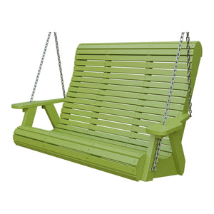 Amish 4' Rollback Poly Hanging Swing in Tropical Lime Green