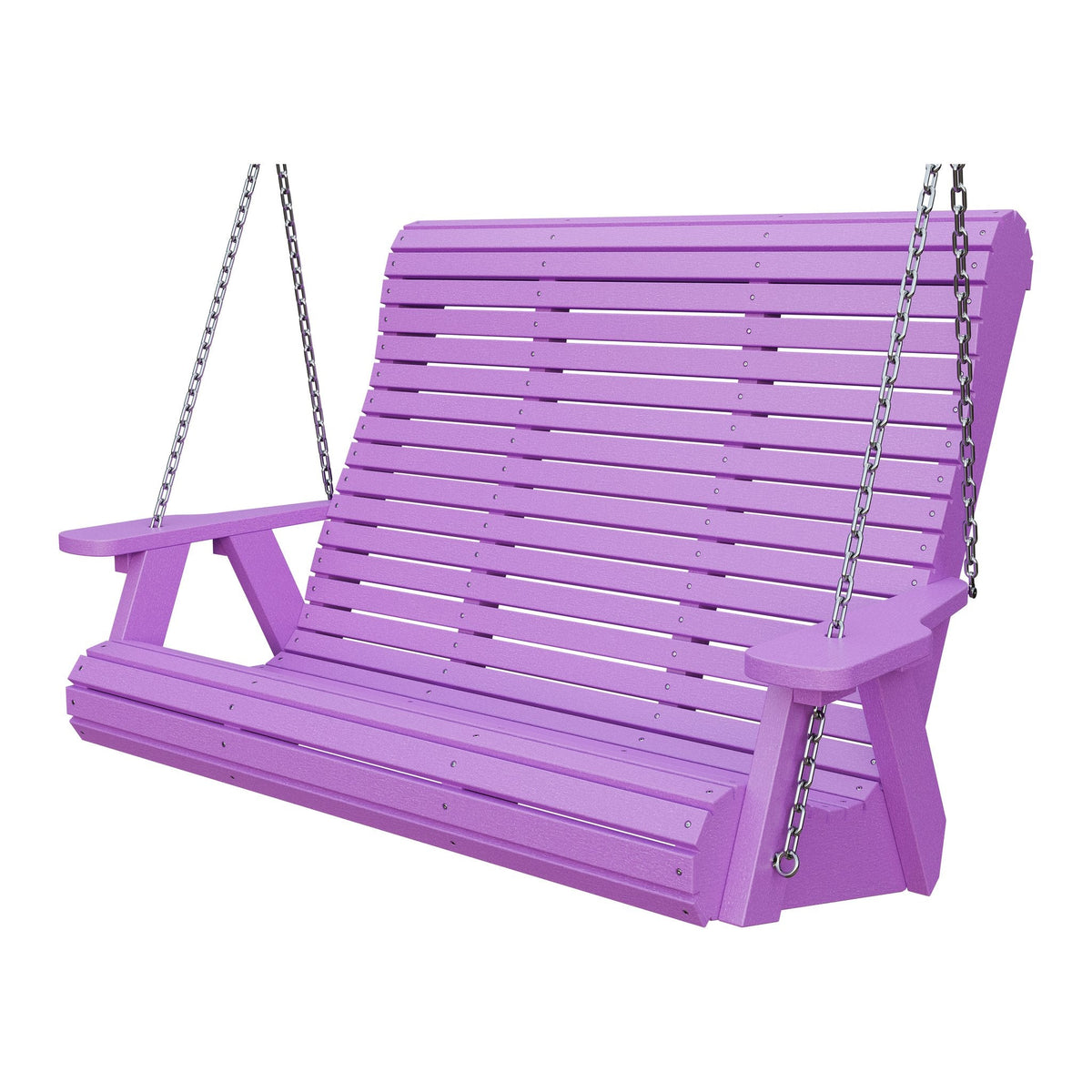Amish 4' Rollback Poly Hanging Swing in Bright Purple