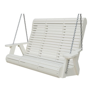 Amish 4' Rollback Poly Hanging Swing in Ivory