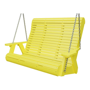 Amish 4' Rollback Poly Hanging Swing in Lemon Yellow
