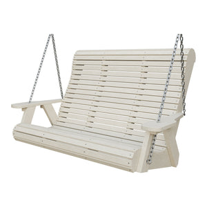 Amish 4' Rollback Poly Hanging Swing in Seashell