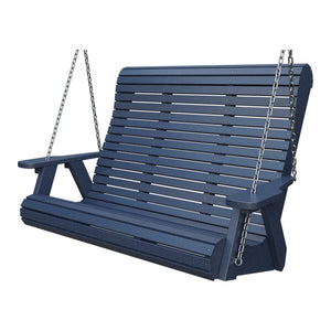 Amish 4' Rollback Poly Hanging Swing in Patriot Blue