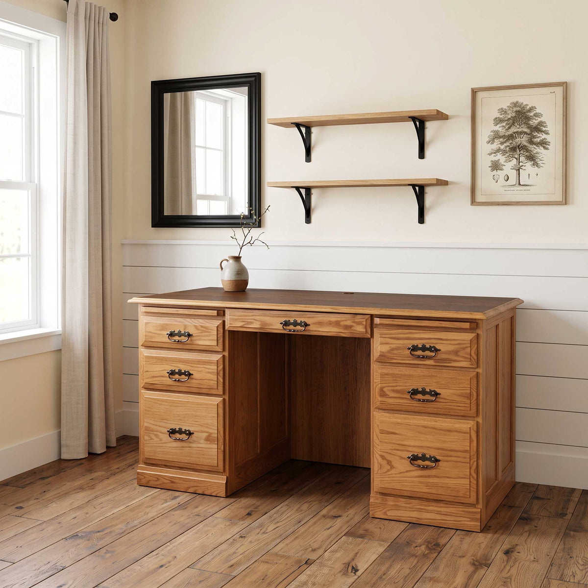 Amish Tradtional 60" Flat Top Writing Desk