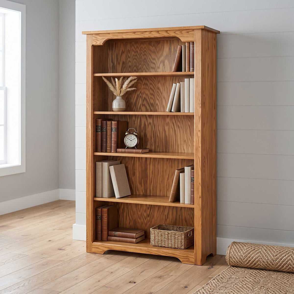 Amish Eden 60"h Solid Wood Bookcase