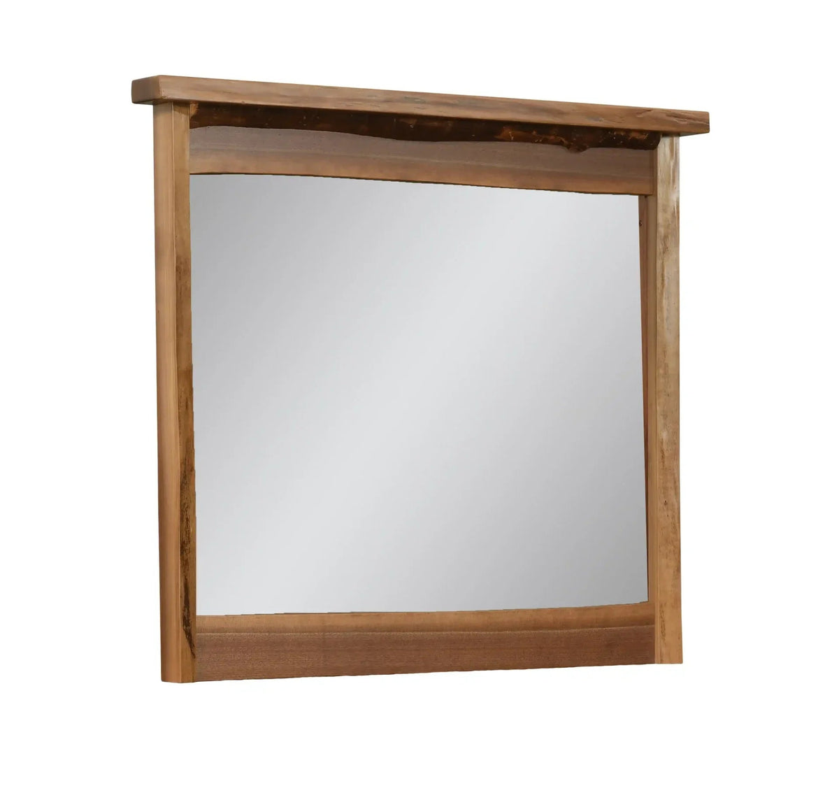 Amish Allegheny Aspen & Walnut Dresser Mirror