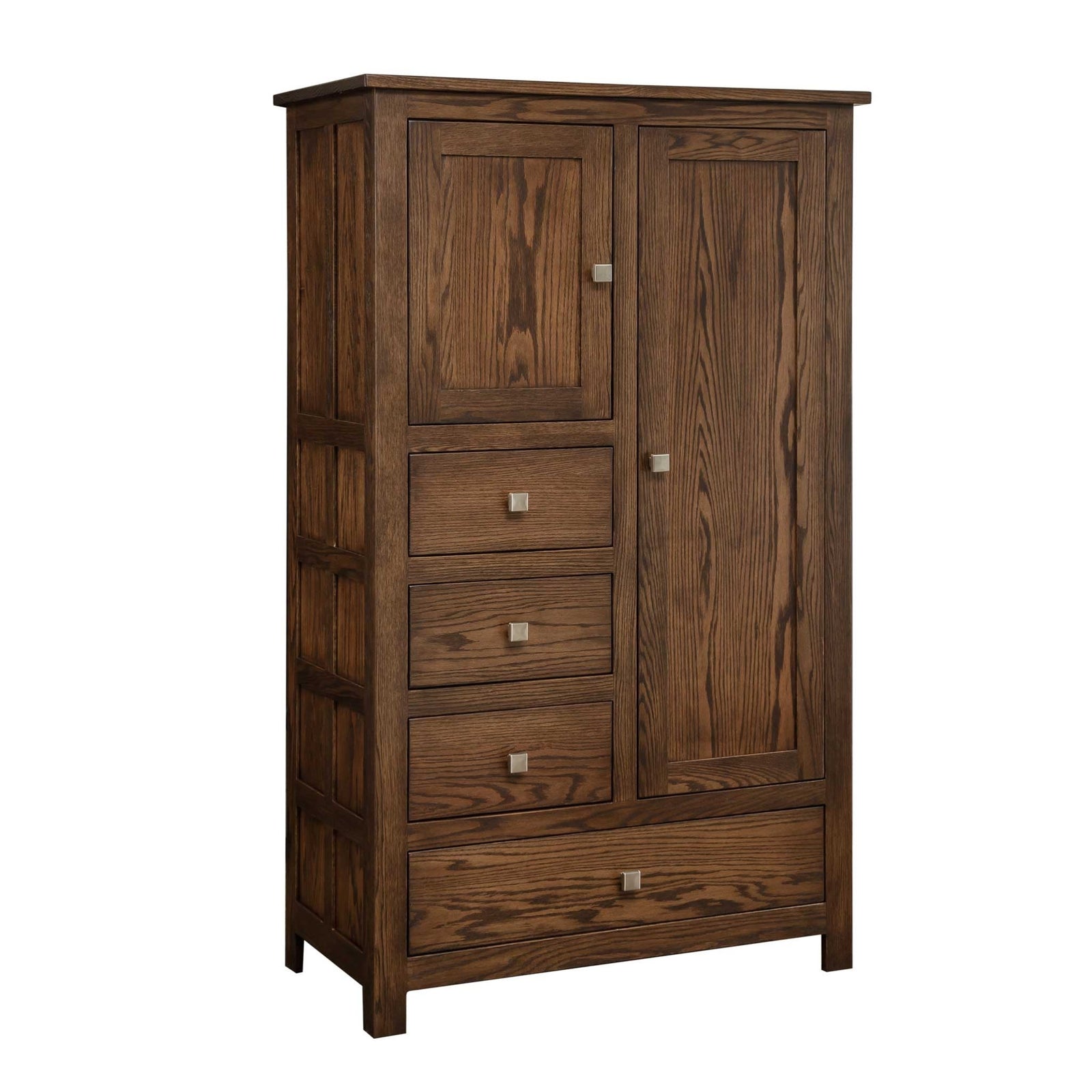 Amish Alto Solid Wood Chifferobe shown in the bedroom of a modern farmhouse home