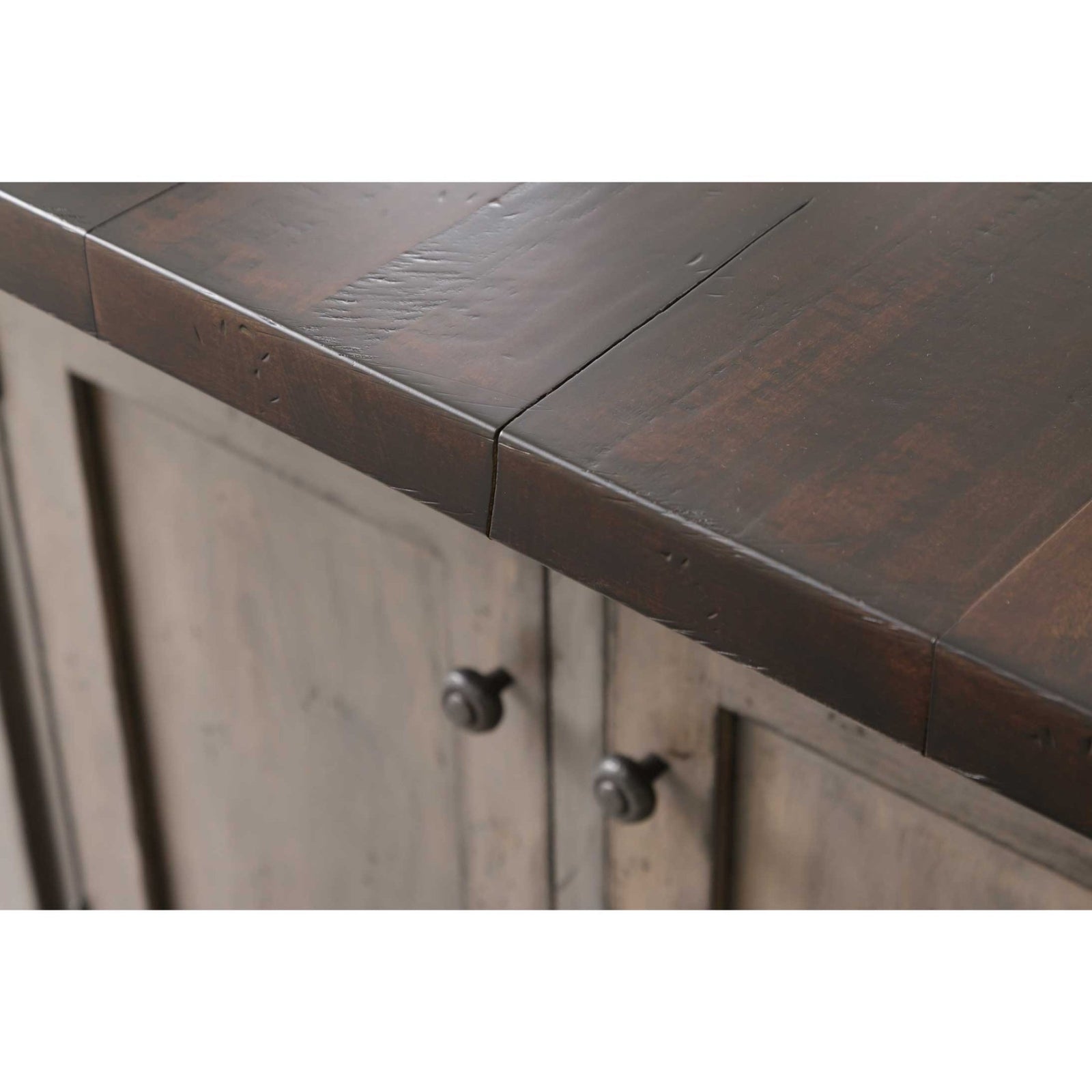 Amish Ancient Mission Large Expanding Kitchen Island for 6 - snyders.furniture