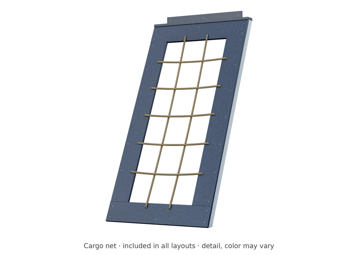 Cargo net detail – included in all layouts of the Avalanche Vinyl Playset & Swing Set Kit