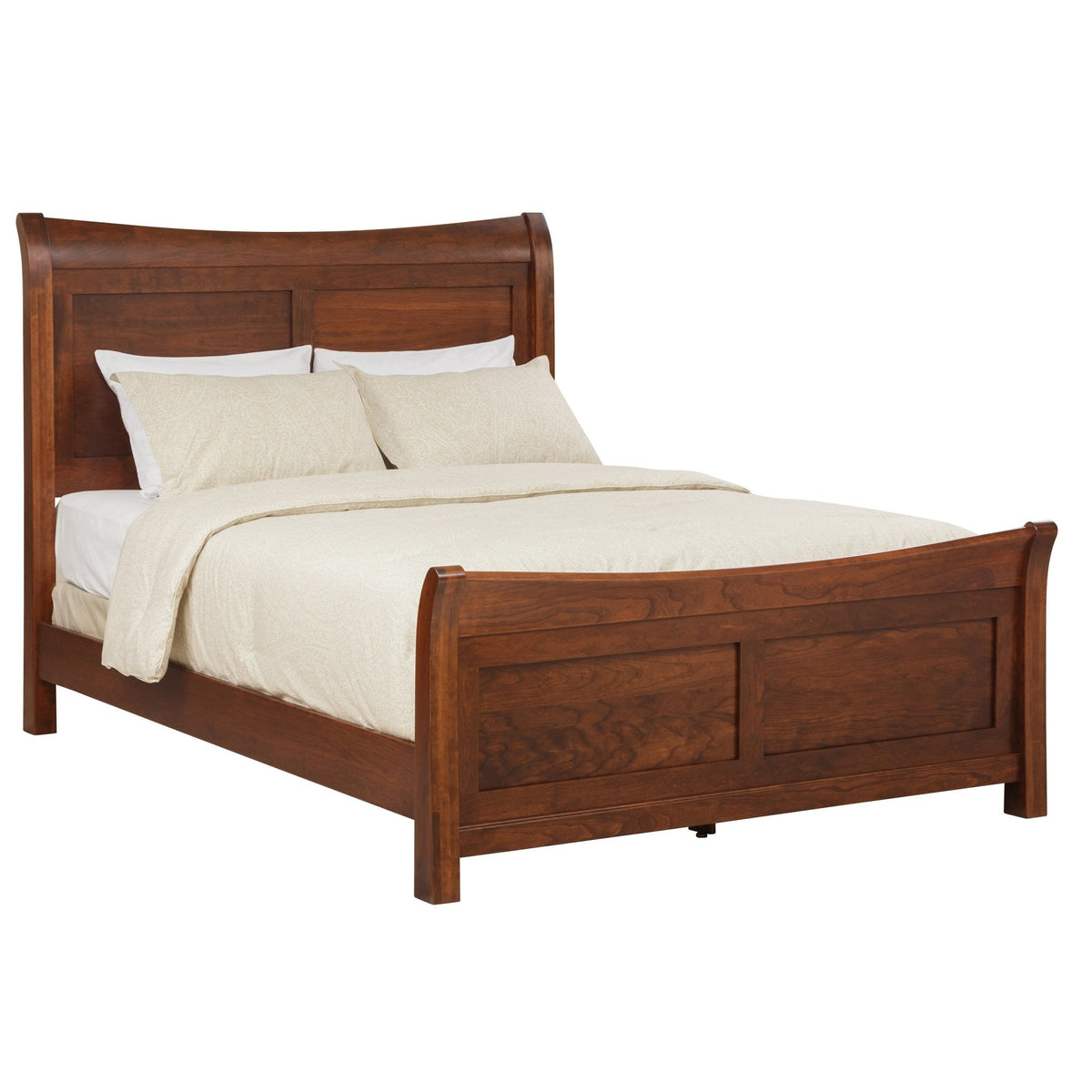 Amish Avondale 5pc Wood Sleigh Bedroom Set - snyders.furniture