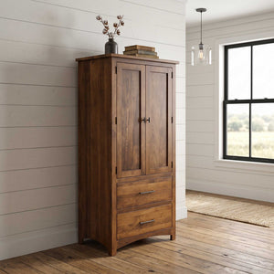 Amish Avondale 2-Drawer 2-Door Bedroom Armoire