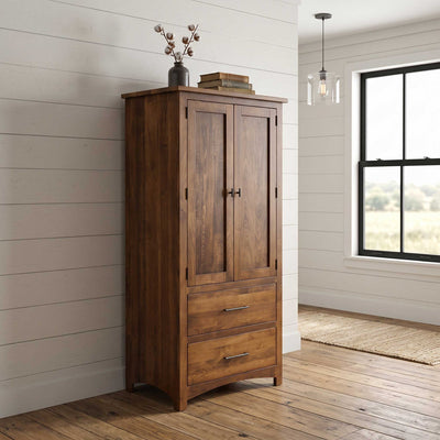 Amish Avondale 2-Drawer 2-Door Bedroom Armoire